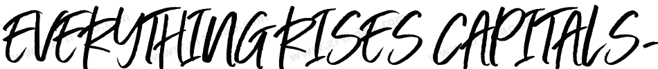 Everything RISES Capitals字体转换